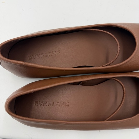 NEW Everlane Rum Brown Leather The Day Mary Jane Flat in Size 6.5 - Picture 15 of 16